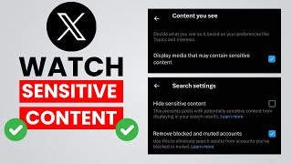 How To Change Your Twitter X Settings To Watch Sensitive Content 2024  Easy Guide [upl. by Waers]