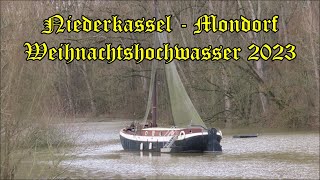 Niederkassel  Mondorf Weihnachtshochwasser 2023 [upl. by Atis]