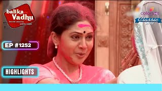 Anandi ने किया Prank  Balika Vadhu  बालिका वधू  Highlight  Ep 1252 [upl. by Neelloc]