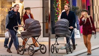 James Middleton and his wife and newborn son go Christmas shopping in London [upl. by Amri572]