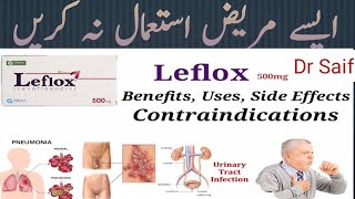 Leflox 500mg tablet uses in Urdu  levofloxacin tablets 500 mg Uses in benefit and side effectsSaif [upl. by Lemar]