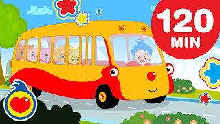 Las Ruedas del Bus  Y Las Mejores Canciones Infantiles Clásicas 120 Min ♫ Plim Plim [upl. by Melc]