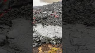 Pahoehoe lava flowing down the Nátthagi Valley Iceland 2021 June [upl. by Tharp]