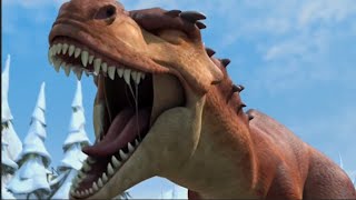 ICE AGE DAWN OF THE DINOSAURS  quotAngry FossilquotReversed end Music [upl. by Rebmik366]