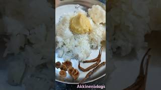 Vedi vedi annam meeda ❤️dailyvlogs healthylifestyle food indianfood recipe rice curry trend [upl. by Arno660]