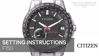 Citizen Watch Setting Instructions — F150 [upl. by Allebara589]