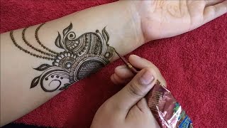 New Unique IndoArabic Mehndi Design for Diwali 2018  Arham Mehndi Designs [upl. by Ishmul712]