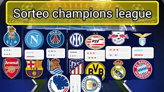 SORTEO CHAMPIONS LEAGUE HOY⚽Cruces octavos de final predicciones [upl. by Tabbatha192]