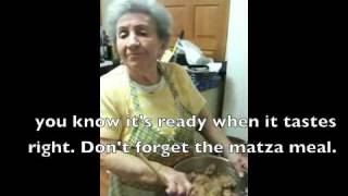 Bubby Chanele makes Gefilte Fish in Yiddish [upl. by Aynatal]