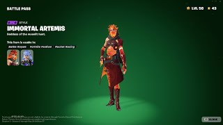 Fortnite Artemis Gameplay Huntress DMR and Hand Cannon Only [upl. by Aime]