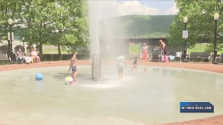 Keeping Cool in the Summer Months at The Splash Pad in Corning [upl. by Karlik]