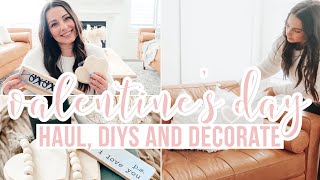 NEW VALENTINES DAY DECOR HAUL AND DIYS  NEUTRAL VALENTINES DAY DECORATING IDEAS  DECORATE WITH ME [upl. by Eiten548]