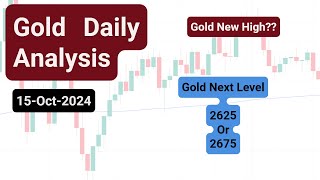 Gold Daily Analysis  15 Oct Gold Analysis Today  Gold Forecast  BTCUSD analysis [upl. by Nollie]