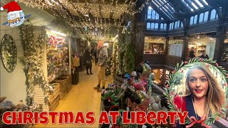 Christmas at Regent Street  Liberty of London Christmas Shop [upl. by Willyt]