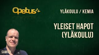 Yleiset hapot yläkoulu [upl. by Yboj]