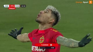 REZUMAT  Poli Iași  FCSB 13 Dublă Coman Băluță a marcat al doilea său gol pentru roșalbaștri [upl. by Ham]