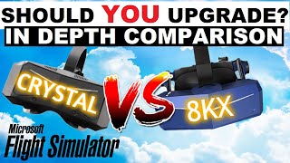 PIMAX CRYSTAL vs PIMAX 8KX  A Worthy UPGRADE Lets DISCUSS Microsoft Flight Simulator [upl. by Wandy]