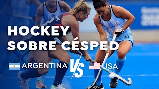 HOCKEY FEMENINO  Argentina vs Estados Unidos [upl. by Adnamar]