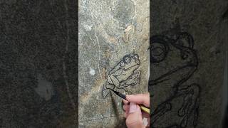 Stone carving frog crafts diy craftsmanartwareartisansculpturestonecutter [upl. by Iturk]