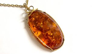 How to Tell if Amber Gemstones are Real or Fake When the Salt Water Amber Test Wont Work [upl. by Alac]