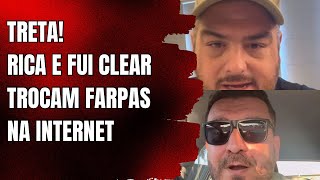 RICA PERRONE E FUI CLEAR TROCAM FARPAS NA INTERNET [upl. by Attayek]