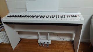 Yamaha P125 White Digital Piano with L125 Stand and LP1 Pedal  Unbox Everything [upl. by Flemming]