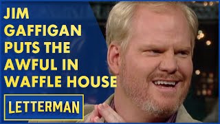 Jim Gaffigan On Waffle House Hot Pockets And More  Letterman [upl. by Ahsei]