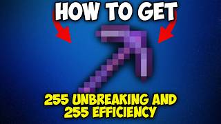 How to Get 255 Unbreaking and 255 Efficiency Pickaxe in Minecraft 121 [upl. by Zilef133]