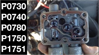 P0730 P0740 P0780 P1750 P1751  How to Clean Solenoid Screen Filters for HondaAcura [upl. by Steinke]