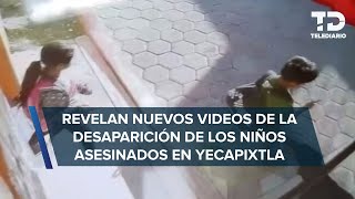 Caminaban hacia la escuela captan momento previo a desaparición y muerte de menores en Morelos [upl. by Noiemad824]