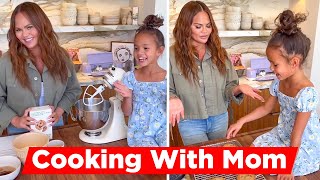 Chrissy Teigen Shares Adorable Video Of Daughter Lunas Cookie Business [upl. by Feola]