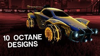 10 More Beautiful Octane Designs in Rocket League [upl. by Lednam]