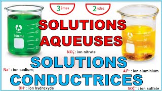 CHIMIE 3ème2nde  Solution aqueuses et solutions conductrices  présentation [upl. by Ulysses]