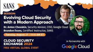 SANS Cloud Security Exchange 2024 Google Session [upl. by Ayihsa]