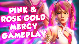 Pink amp Rose Gold Mercy Gameplay  Overwatch 2 [upl. by Llerroj]