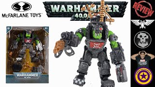 McFarlane Toys Warhammer 40K Ork Big Mek Mega Figure W Action Figure Unboxing amp Review [upl. by Jolenta282]