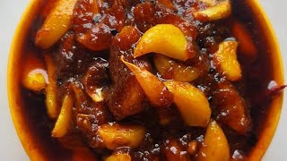 পারফেক্ট টক ঝাল মিষ্টি রসুনের আচার  Rasuner Achar Recipe  Instant Garlic Pickle [upl. by Enilrad]