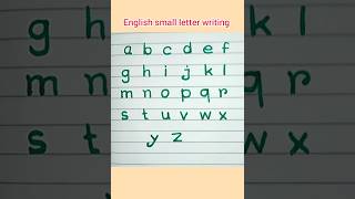 English writing small letters a to z।। Small letter abcd ।। Hand writing practice।। shorts [upl. by Ranchod75]