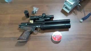 PCP 1377 45mm airgun pistol over 300ms [upl. by Oel]