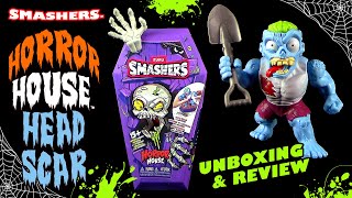 Zuru ® Smashers  Horror House  Blauer Zombie Head Scar  Unboxing amp Review  WOW [upl. by Wilinski153]