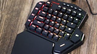 ASMR Redragon Diti Unboxing Best OneHanded Mechanical Keyboard [upl. by Kerrie931]