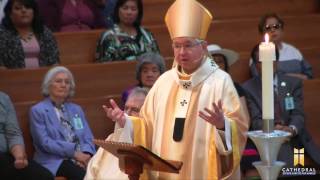 Third Sunday of Easter Homily by Archbishop José H Gomez 4302017 [upl. by Larsen]