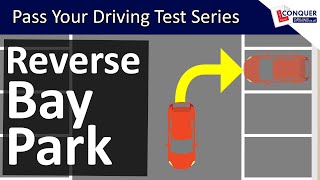 Reverse Bay Parking using the Mirrors for Reference Points  Driving Test Manoeuvre in Great Britain [upl. by Jacobson]