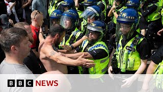 Violent rioting continues in England and Northern Ireland  BBC News [upl. by Kari]