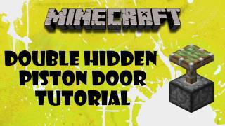 Minecraft  Tutorial Double Hidden Piston Door [upl. by Freddie922]