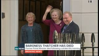 ITV Newsflash The Death of Margaret Thatcher  8413 [upl. by Lipkin34]