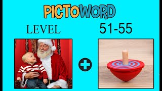 Pictoword level 5152535455 solutions answers walkthrough [upl. by Kauslick]