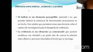 CLASE CRIMINALÍSTICA APLICADA A LA INV CRIMINAL II Estudios de Indicio [upl. by Guadalupe]