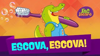 Jac Jacaré  Escova escova Clipe Infantil [upl. by Akinna]