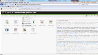 Menu instellen voor je Artisteer template in Joomla [upl. by Hilleary579]